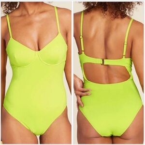 Andie One Piece Neon Swimsuit M